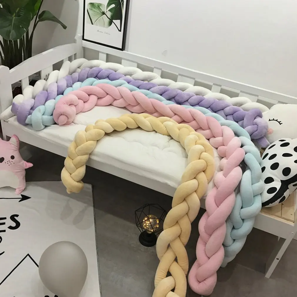 1 M/2 M/3 M 4 رقائق عقدة اليدوية سرير بيبي الوفير طويلة معقود جديلة النسيج أفخم الطفل سرير حامي الرضع وسادة سرير بيبي ديكور 1 M/2 M/3 M 4 رقائق عقدة اليدوية سرير بيبي الوفير طويلة معقود جديلة النسيج أفخم الطفل سرير حامي الرضع وسادة سرير بيبي ديكور