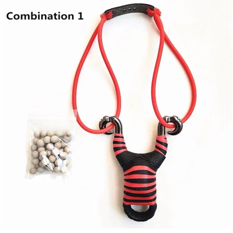 

Hunting Slingshot Set Combination Tactical Shooting Strong Alloy Slingshot Outdoor Shooting + Natural Latex Rubber Band