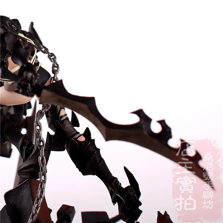 Горячая игра Аниме Insane Black Rock Shooter 1/8 масштаб огромный 40 см фигурка