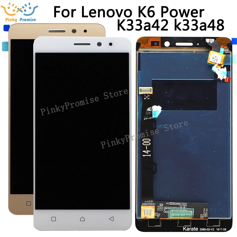 

Top Quality Full LCD Display Touch Screen Digitizer Assembly with Frame For Lenovo K6 Power K33a42 k33a48 Phone parts