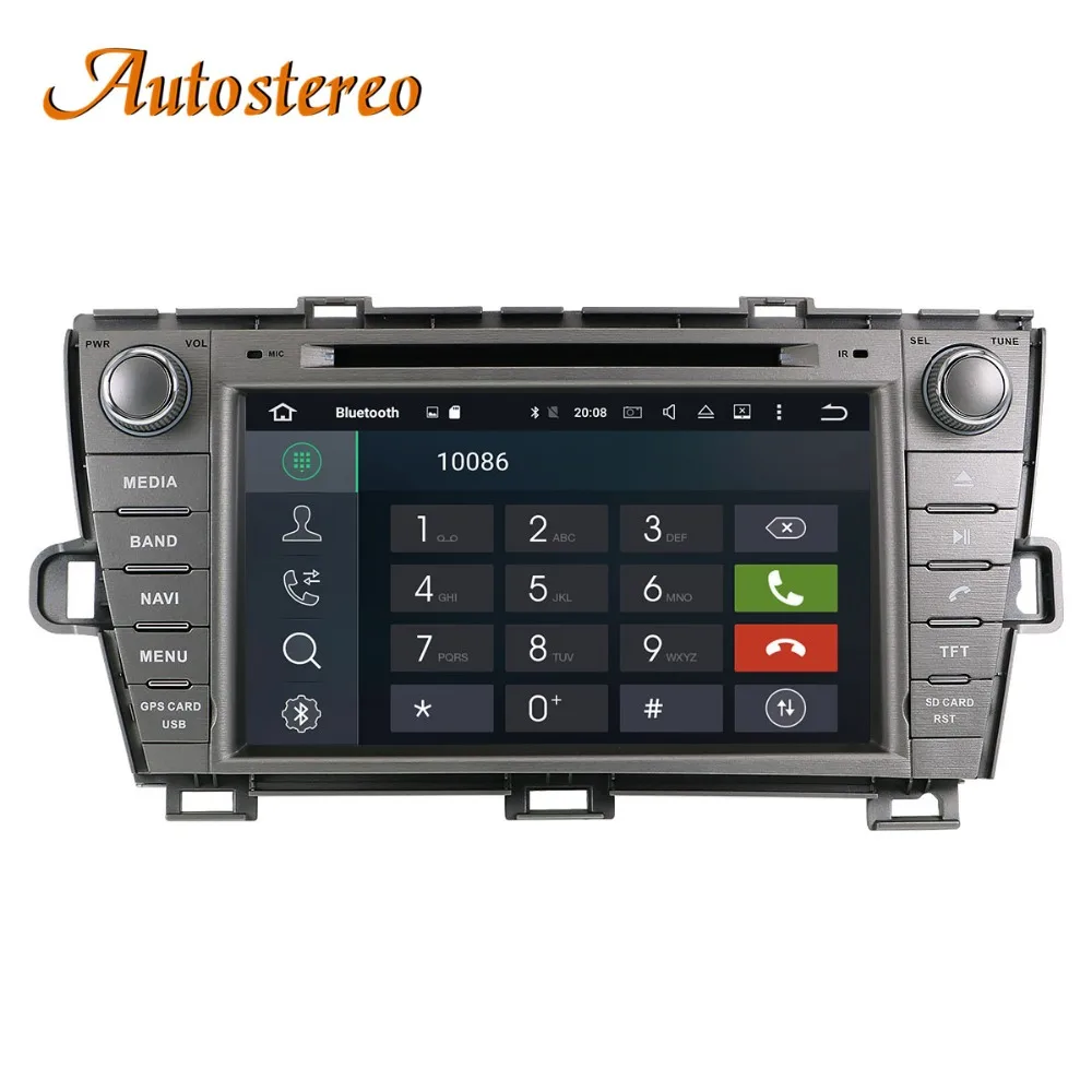 Best Android 9 Car DVD Player GPS Navigation Stereo head unit for Toyota Prius 2009-2013 Car Radio tape recorder multimedia player 4G 5