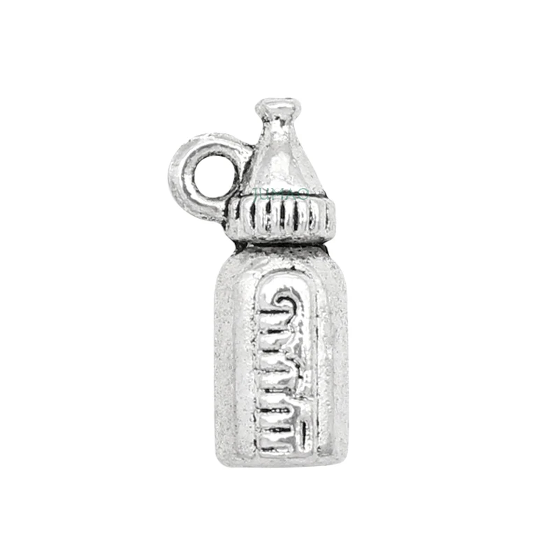 30 шт./лот подвеска в виде детской бутылки под античное серебро 17x8 мм|charm pendant|baby bottle