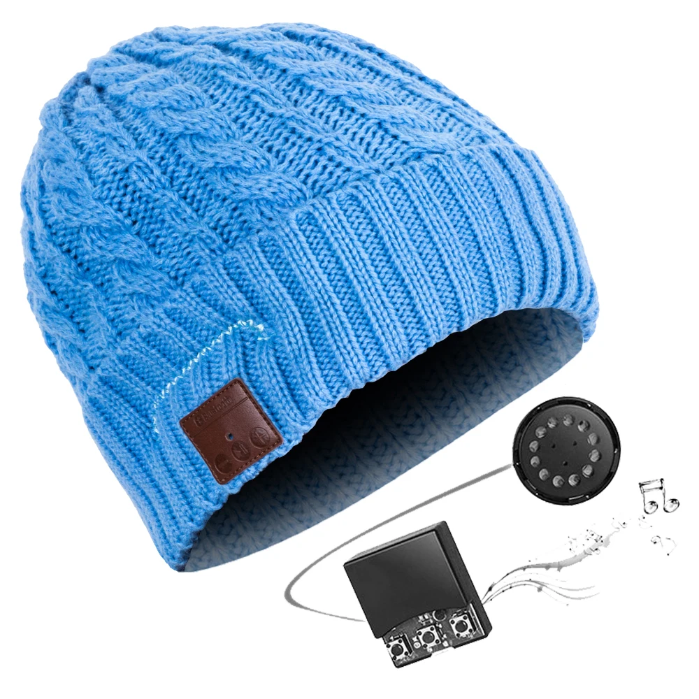 E4111-Wireless Bluetooth Earphone Hat-032-blue