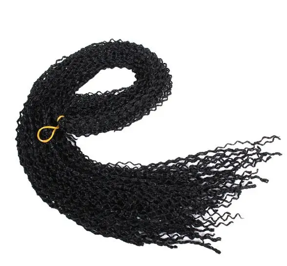 Русские светлые волосы богемные черные#27/#60/# 99J 28 дюймов Zizi коробка коса волос Синтетические кудрявые твист 3S коробка косы для наращивания волос - Цвет: #1