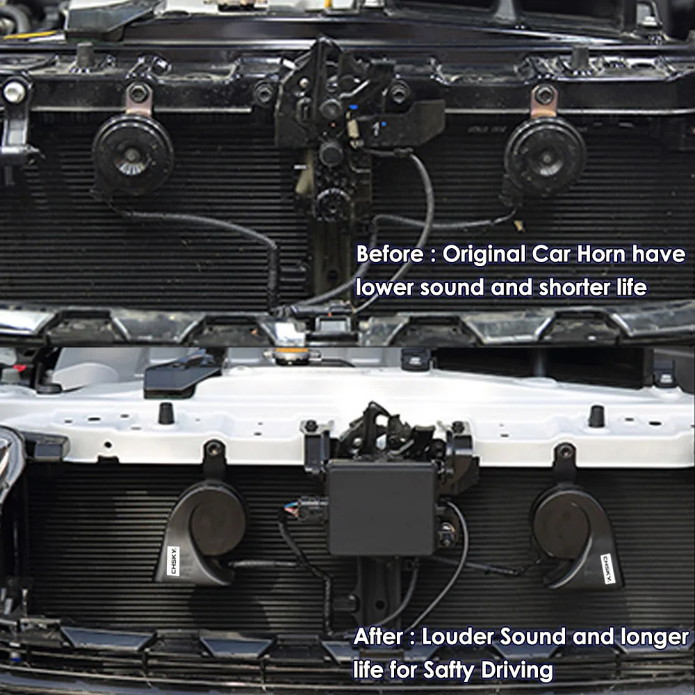 Chsky автомобильный клаксон Улитка Тип звуковой сигнал для KIA K2 2005 до 12V громкость 110-129db Авто Рог длительный срок службы высокая низкая клаксон