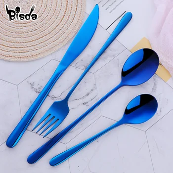 Stainless Steel Dinnerware 24 pcs Black Cutlery Set Fork Spoon Knife Set Western Tableware Party Table Utensils Home 1