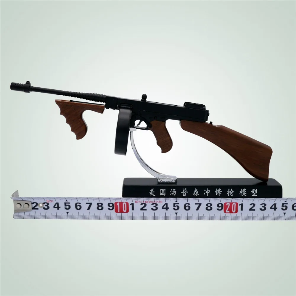 

Toy guns for battle Game Model 1:3 US Thompson military alloy gun model detachable simulation full metal toy