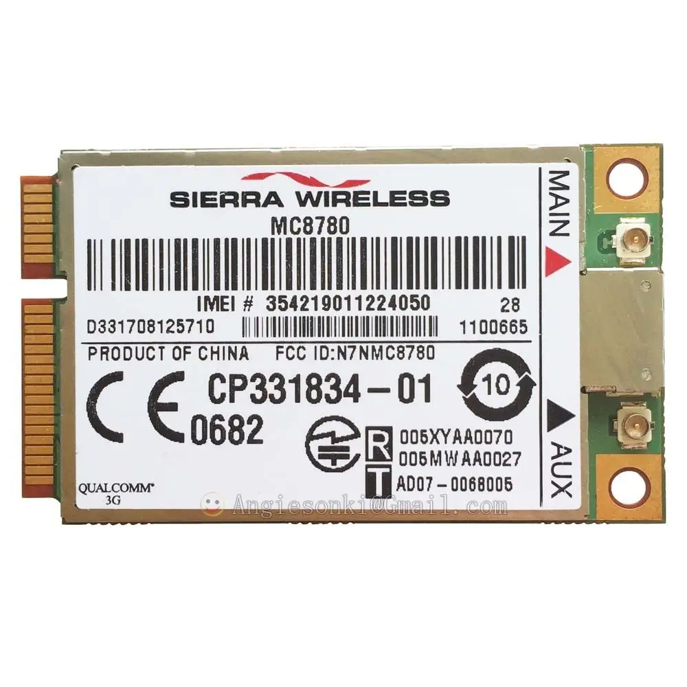 Разблокированный Sierra MC8780 3G Wi-Fi беспроводная карта WWAN 7 2 Мбит/с PCI-E Mini HSPA + HSDPA UMTS GPRS