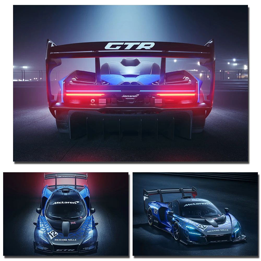 Постеры печати на холсте Mclaren Senna GTR 2019 суперкар Картина украшение для