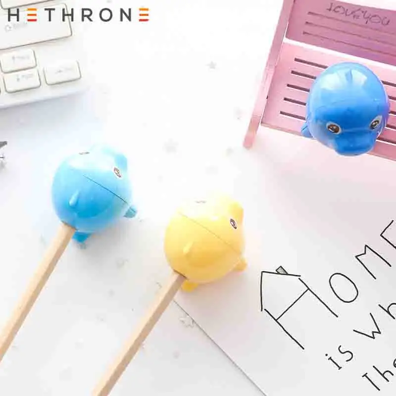 Hethrone 1 шт. Kawaii dolphin точилка для карандашей резак нож рекламный подарок канцелярские принадлежности двойной контроль мультфильм точилка для карандашей