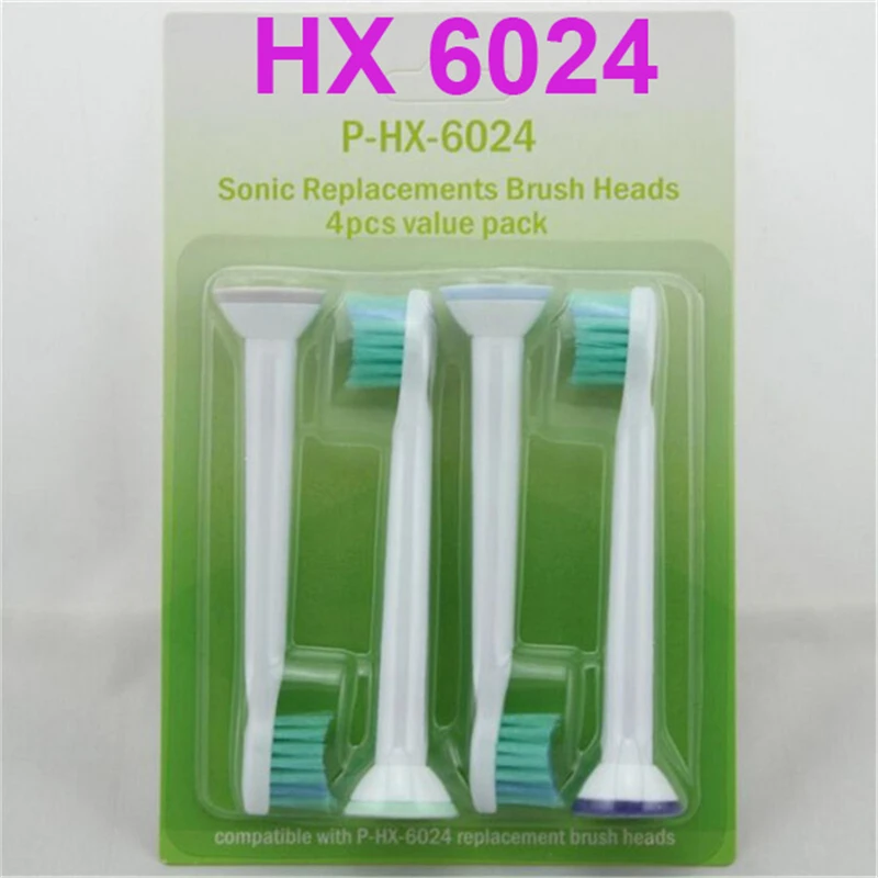 

400pcs HX6024 Electric Sonic Tooth Brush Replacement For Philips Sonicare Toothbrush Heads Kid Or Adult Compact Soft Bristles