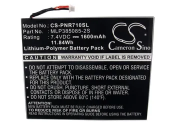 

Cameron Sino 1600mAh Battery Pandigital/Velocity MLP385085-2S for Pandigital Multimedia Novel 7" Novel Hacking PRD07T10WWH7/756