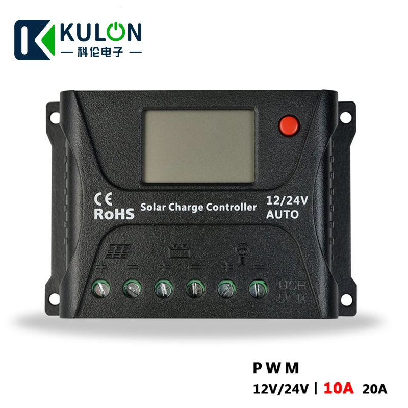 

SRNE PWM Solar Charge Controller HP2410 HP2420 10A 20A 12V/24V LCD screen Solar home system free shipping