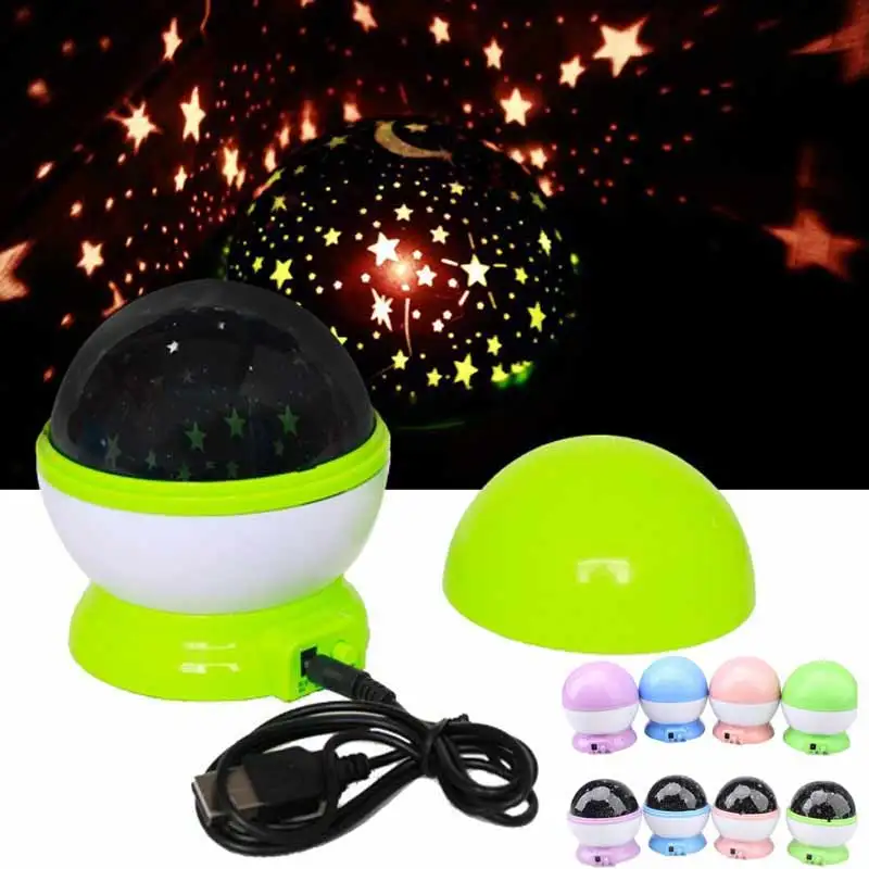

Newest Rotation Star Sky Kid Luminous Light Lamp Night Projector Romantic Decoration