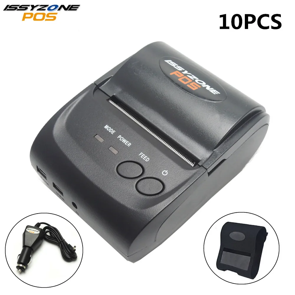 

10pcs/1 lot IMP006 Wholesale pos58 thermal printer,Mini Android Bluetooth thermal printer, Bluetooth receipt printer