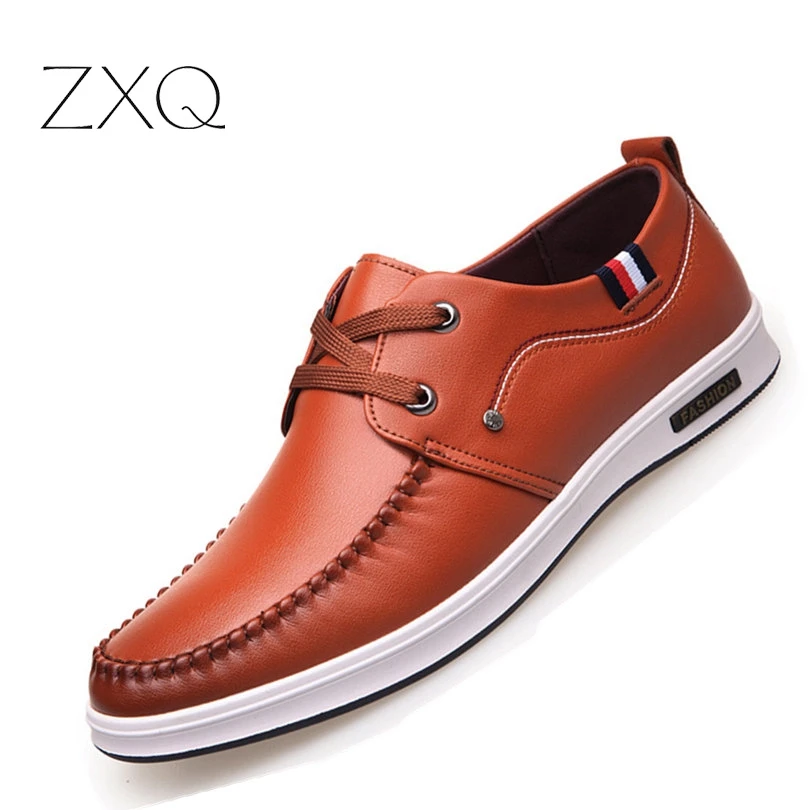 

2017 Handmade Casual Leather Men Shoes Urban Street Comfortable Soft Bottom Men Oxford Moccasin Shoes Size 38-44