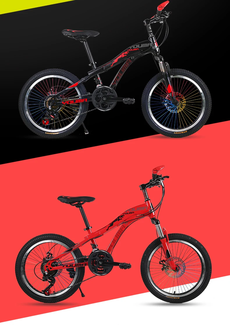 Perfect New Brand Mountain Bike Carbon Steel 21 Speed 20/24 Inch Wheel Child Lady Student Bicycle Outdoor Sport Disc Brake Bmx Bicicleta 9