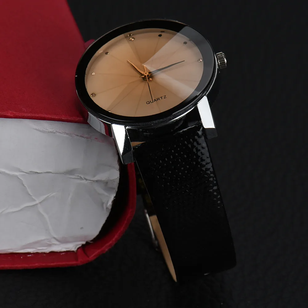 Новые фантастические часы, женские повседневные часы с кожаным ремешком, стразы, женские часы-браслет, кварцевые наручные часы, Montre Femme Reloj Mujer