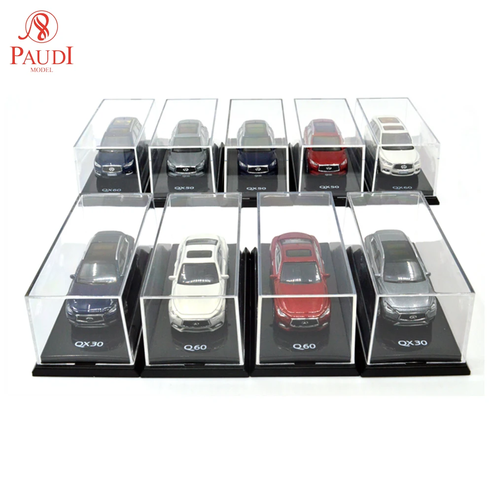 

9pcs Paudi Model 1/64 1:64 Scale Infiniti QX60 QX50 QX30 Q60 Combination Diecast Model Car Original Authorized Authentic Toys