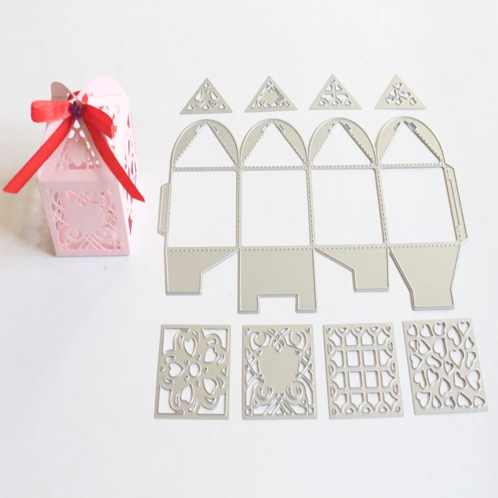  Flower Cutting dies gift Box Metal Cutting Dies DIY Scrapbooking Craft Invitation Cards Decoration  - 32912311609