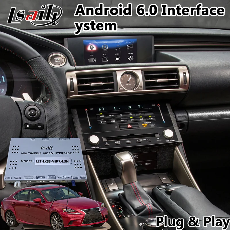 Android Car Navigator GPS for Lexus IS Mouse Control 2013 2016 , Auto video Interface for IS200