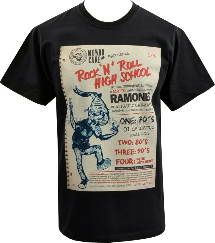 

MENS T-SHIRT RAMONES ROCK ROLL HIGHSCHOOL AMERICAN PUNK PINHEAD GABBA HEY S-5XL(2)