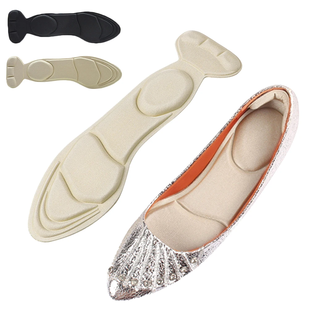 

Women's Thickening Massage Insoles For High Heels Breathable Solid Color Black Sponge Sweat Absorbent Arch Insoles Shoe Pad Sole