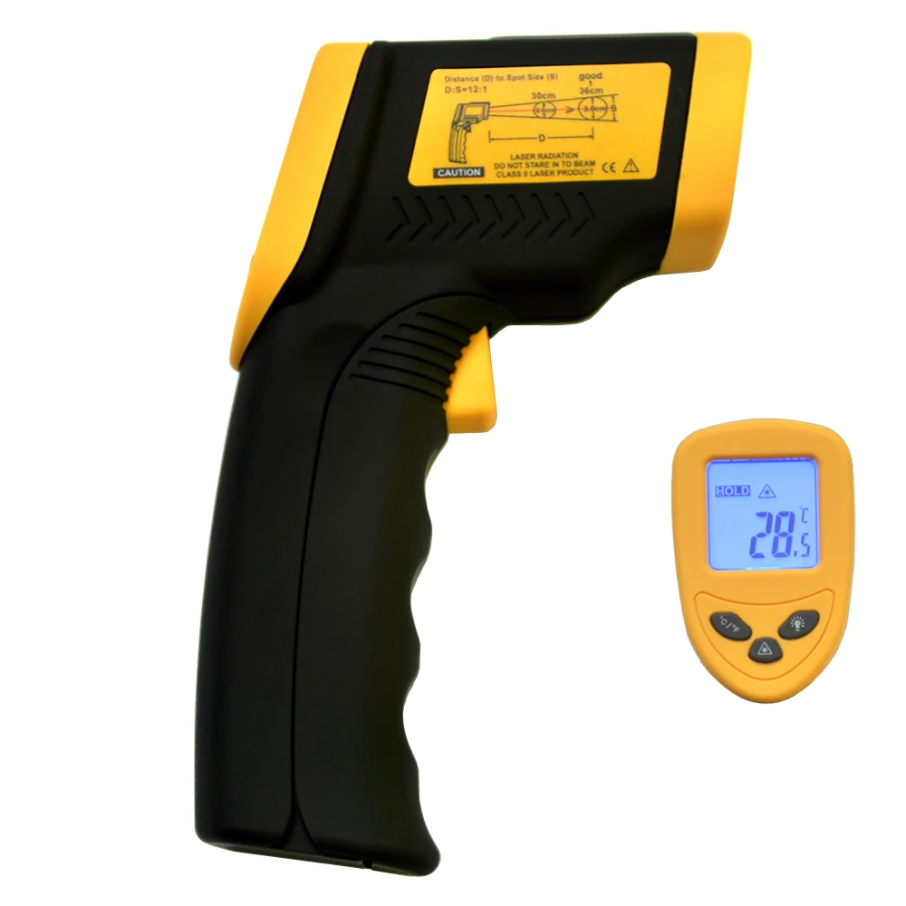 1PC DT8380 Digital IR Non Contact Infrared Thermometer With Laser
