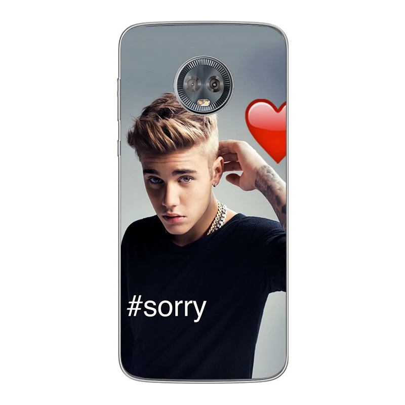 ciciber for Motorola Moto C Z2 Z3 ONE P30 G4 G5 G5S G6 E3 E4 E5 Play Plus Power M X4 Soft silicone TPU Justin Bieber Phone Cases