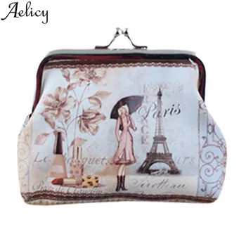 

Aelicy 2018 New Cartoon Women's Purse Ladies Day Clutches Coin Purses Vintage Women Storage Bags Purse for Coins Women Wallet