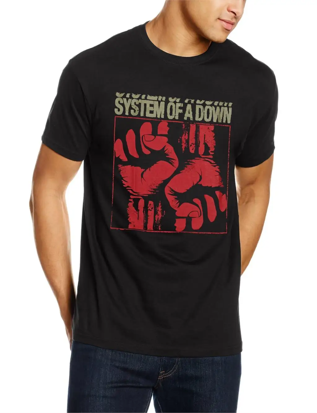 

System of A Down Men's Fistacuff T-Shirt Black