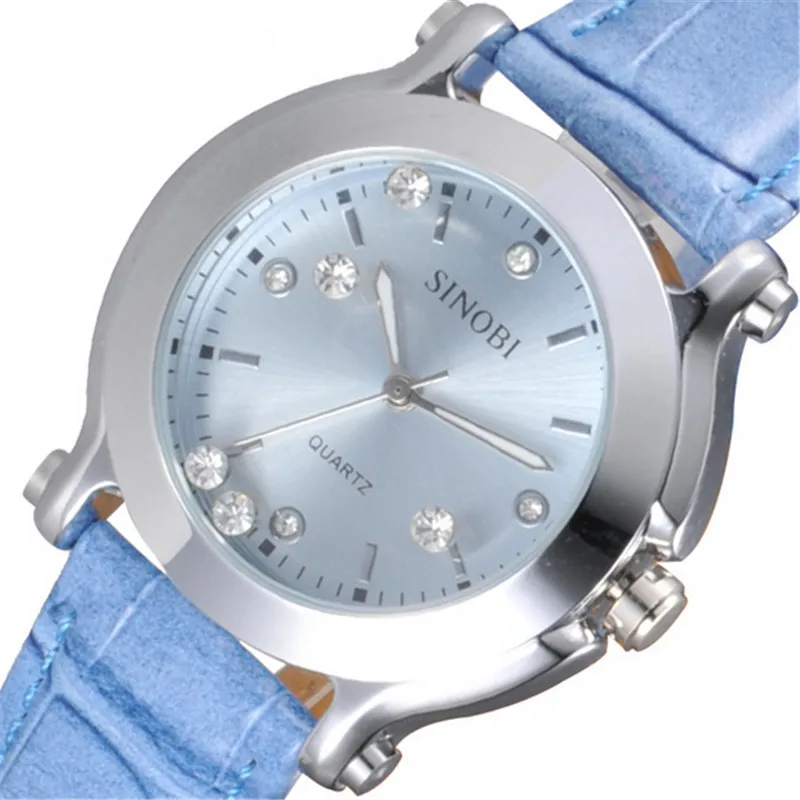 

original brand luxury watches women leather strap rhinestones crystal ladies quartz watch relogios femininos de marca