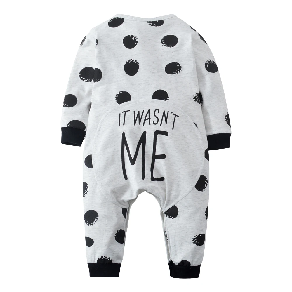 

2019 Autumn Fashion Baby Boys Girls Clothes Newborn Toddler Long-sleeved Dot Jumpsuit Infant Clothing Set Outfits