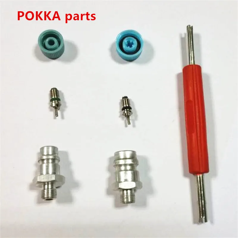 

Free Shipping,Automotive air conditioning high pressure valve 134A low pressure valve refrigerant filling gas mouth