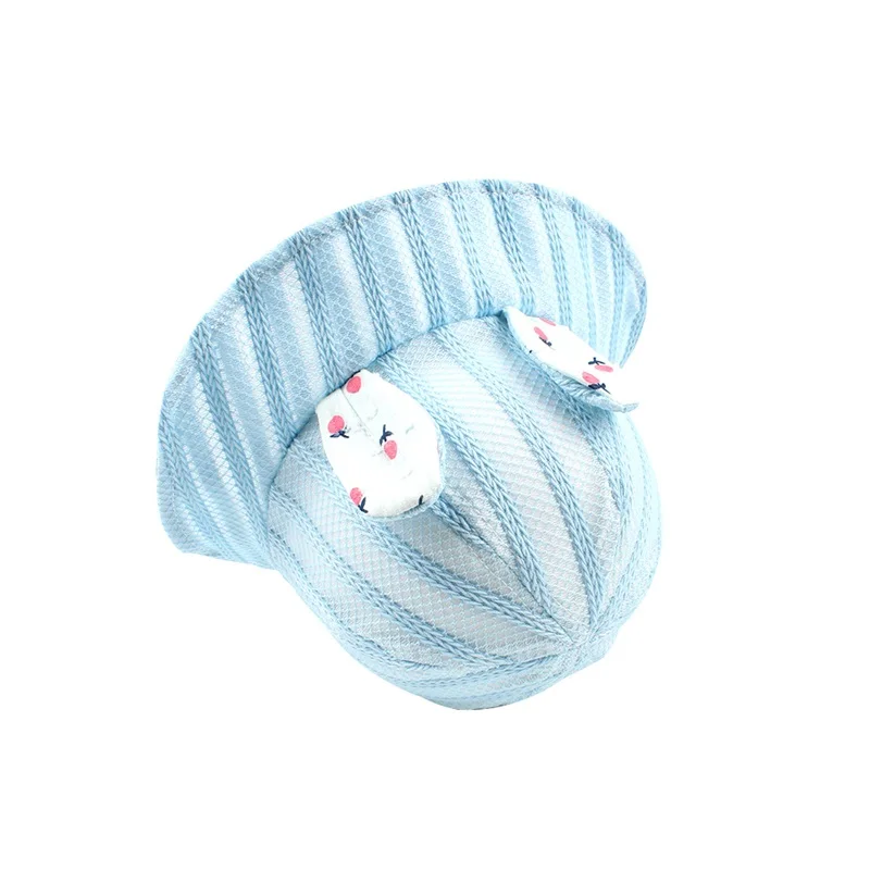 Bunny Ears Mesh Baby Hat For Girls Panama Summer Baby Bucket Hat Breathable Beach Sun Cap Girl Panama 3-12M Baby Girl Clothing  (11)