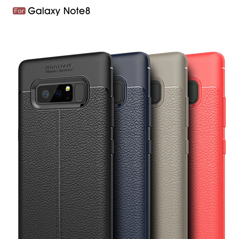 LIEVE Amor Case For Samsung Gaxaly Note 8 N950 Litchi skin texture Cover Leather Soft TPU | Мобильные телефоны и