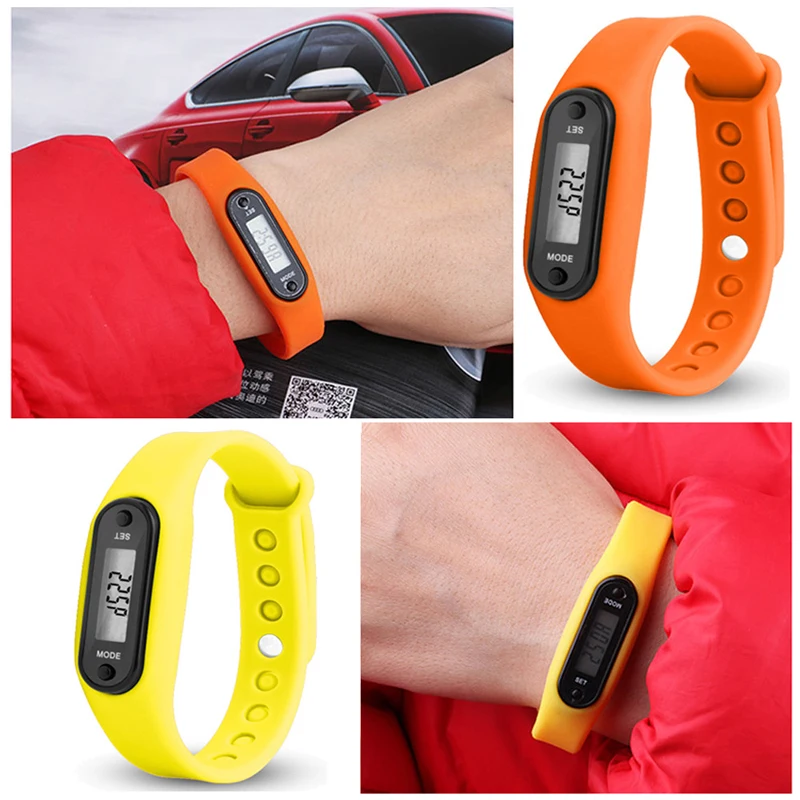 Fitness Tracker LCD Silicone Wrist Pedometer Run Step Walk Distance Calorie Counter Wrist Adult Sport Multi-function polar Watch