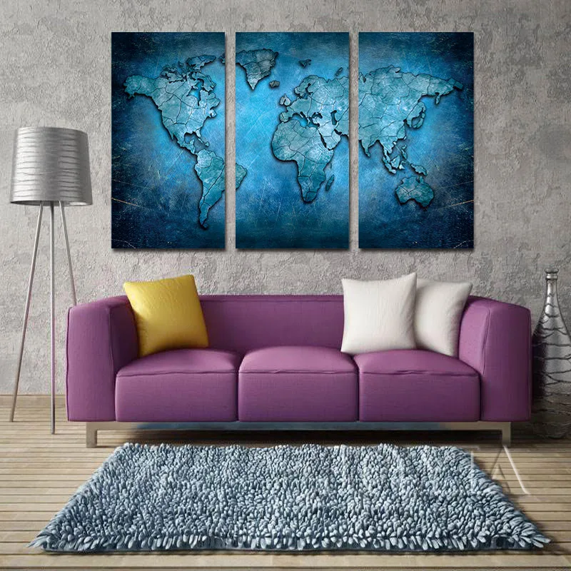 Us 7 76 49 Off Large Triptych Maps Wall Art World Map Abstract Dark Blue Global Lineament Canvas Prints For Home Living Room Decor No Frame In Us 7 76 49 Off Large Triptych Maps Wall Art World Map Abstract Dark Blue Global Lineament Canvas Prints For Home Living Room Decor No Frame In