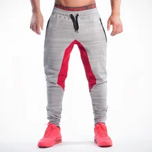 2015 Новый Мужчины Брюки SportsRunning SoccerPrinting Брюки Jogger Штаны Бодибилдинг Фитнес спортивные Штаны