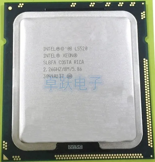 Для Intel ЦП Xeon L5520 Процессор 2,26 ГГц/LGA 1366/8 Мб L3 Кэш/quad-CORE/60 W scrattered шт X58