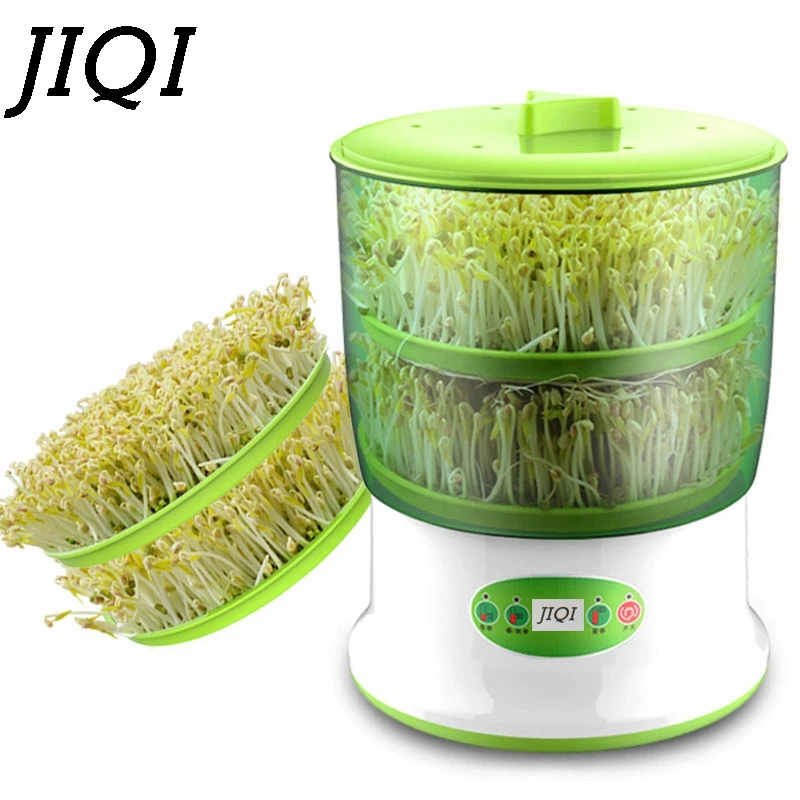 JIQI домашняя машина для разведения бобовых ростков, термостат большой емкости, зеленые семена, автоматическая машина для выращивания бобов, ЕС|bean sprout machine|automatic sproutingeu | АлиЭкспресс - Подарки для тех, кто обожает готовить