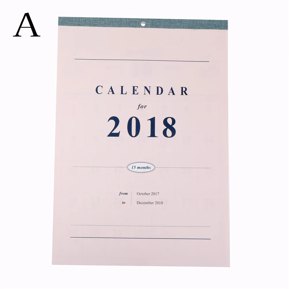 

2018 Agenda Planner Organizer Calendario Daily Table Planner ~2018.12 Creative Large Calendar Wall calendar Planner