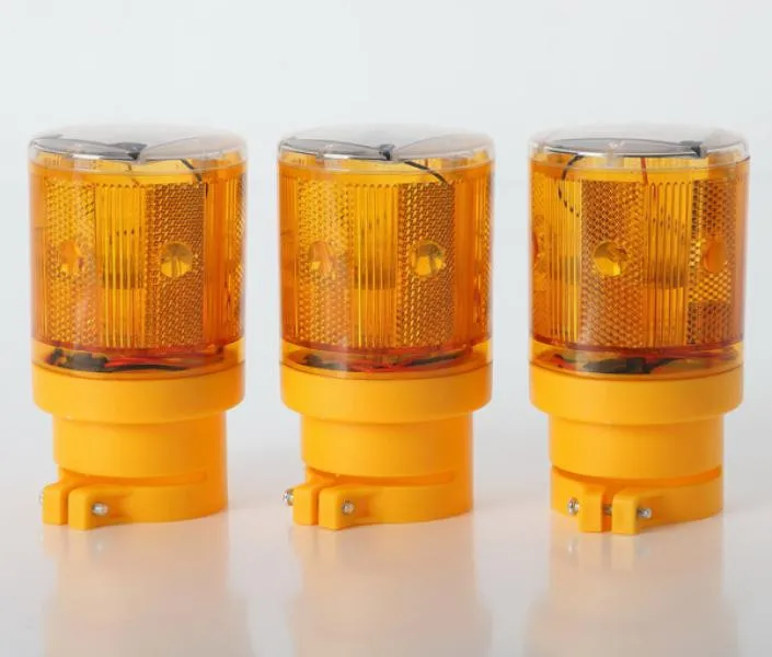 Solar do Diodo Emissor de Luz de Alarme Luz de Advertência do Tráfego Signal Beacon Solar Lâmpadas Industrial Estrada Iluminação 4 Pçs - Lote Lightsoutdoor Led 8 Lâmpadas solares
