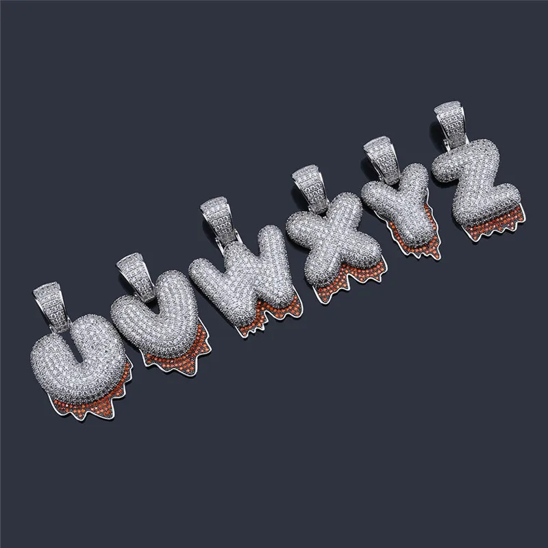 drip bubble letter necklace5