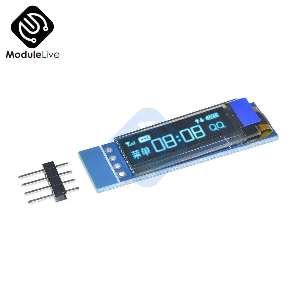 0,91 дюймов 128x32 IIC I2C серийный белый OLED ЖК-дисплей DIY Oled модуль SSD1306 Драйвер IC DC 3,3 V 5V для Arduino PIC 0,9" 12832