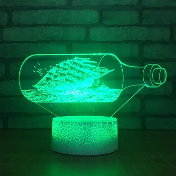

Led Small Night Lights Bedroom Atmosphere Bedside 3d Colorful Table 3d Lamp Christmas decorations gift for baby room lights