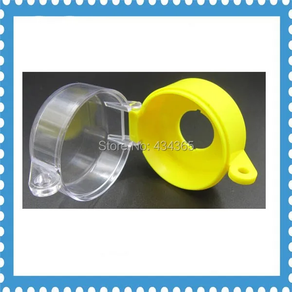 

22mm Emergency Stop pushbutton protective cover 55x36.2mm plastic button dust cover padlock protector safety cover