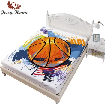 

Colorful Basketable Mattress Cover 1pc/3pcs Fitted Sheet with Two Pillowcases