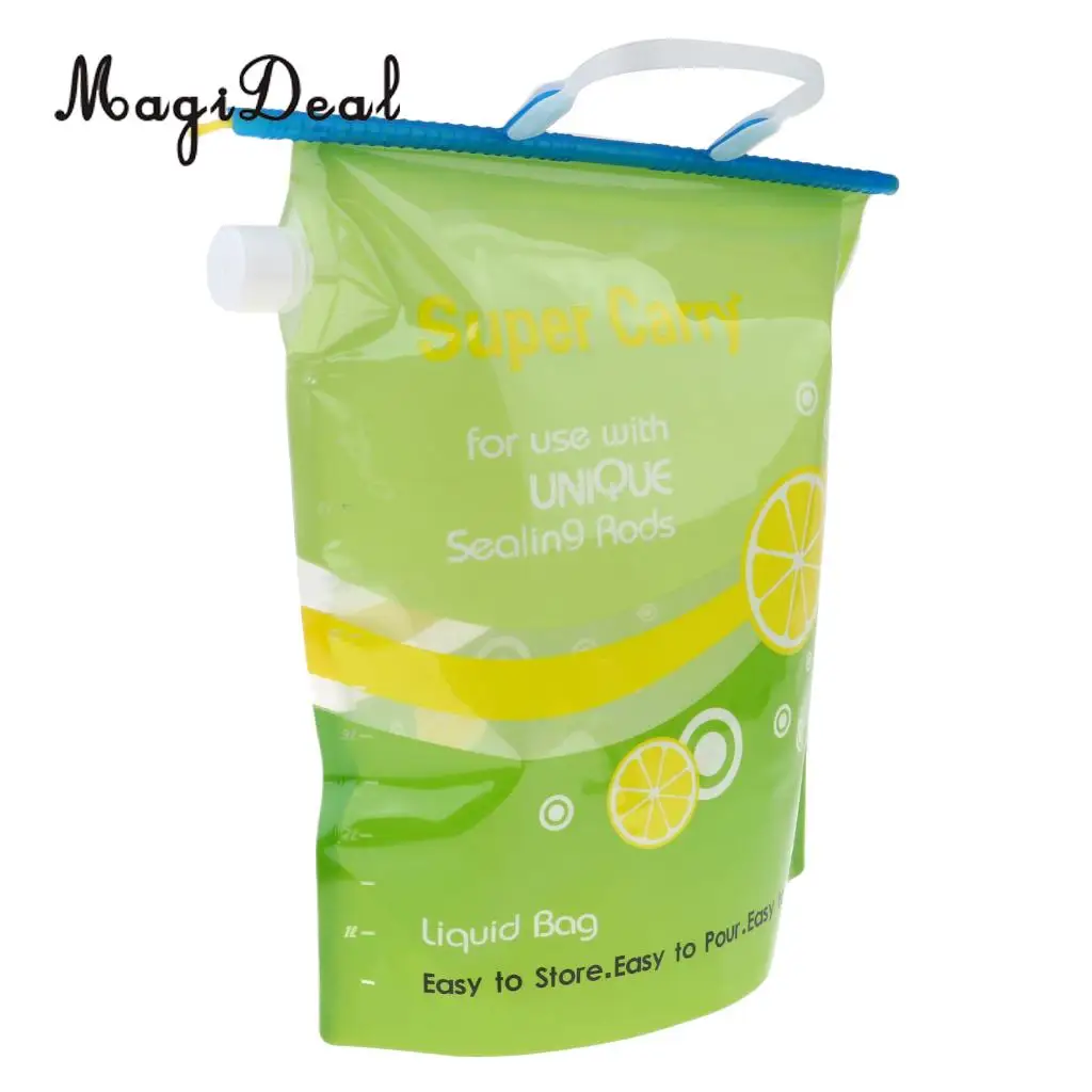 6L Portable PE Water Bag Folding Water Storage Lifting Bag Camping Hiking