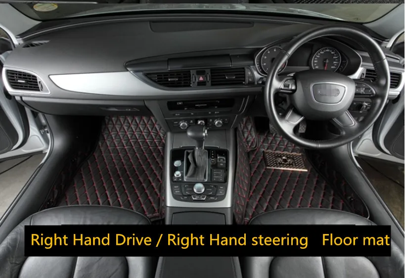 

Auto Floor Mats For Toyota RAV4 Corolla PRADO Camry Prius 2003-2017 Right Hand Drive High Quality Embroidery Leather